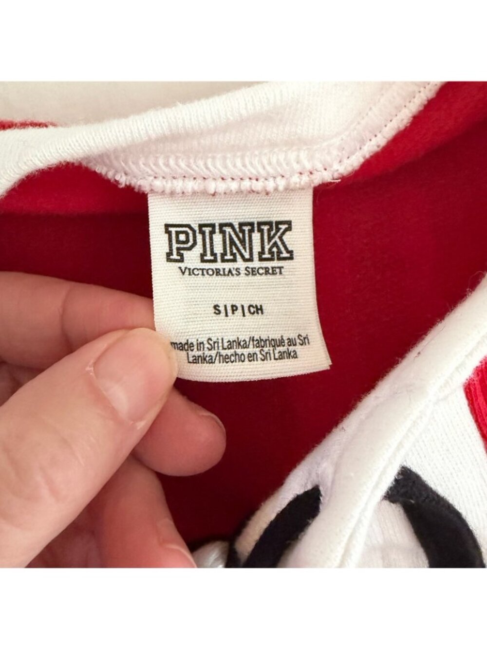 PINK Victoria's Secret Women’s Small Red Ohio State Buckeyes Cropped Sweatshirt - Picture 10 of 11
